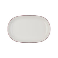 Modest Maroon Magnus Oval Platter 33 cm