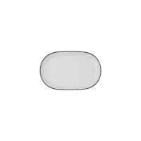 Modest Black Magnus Oval Platter 18 cm