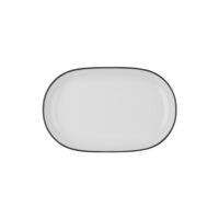 Modest Black Magnus Oval Platter 28 cm