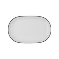 Modest Black Magnus Oval Platter 33 cm