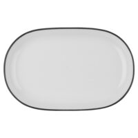 Modest Black Magnus Oval Platter 37 cm
